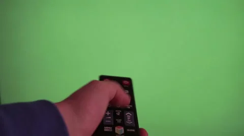 TV remote on green screen  Stock Footage 56669645
