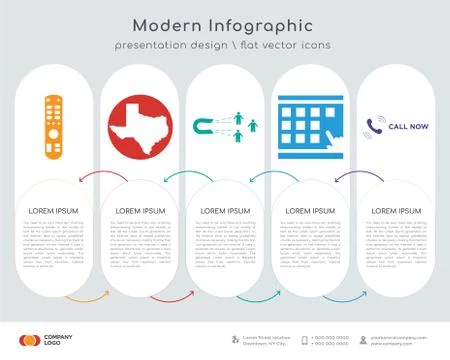 Tv remote infographics design イラスト素材
