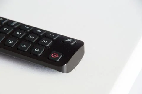 TV Remote on a white background Stock Photos