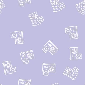 Tv repair line seamless pattern 스톡 일러스트