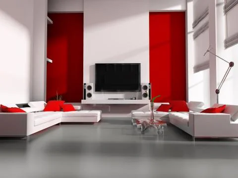 Tv room Stock Illustration