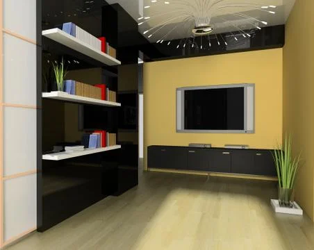 Tv room Stock Illustration