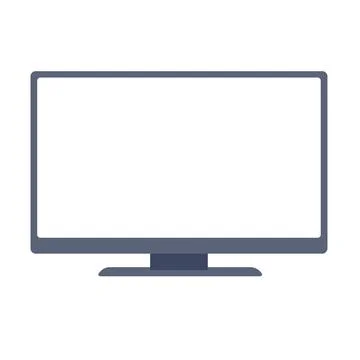 TV screen. Blank. Stock Illustration
