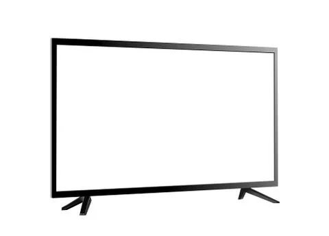 Tv screen blank isolated on white vector Illustrazione stock