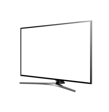 Tv screen blank on the white background vector Stock Illustration