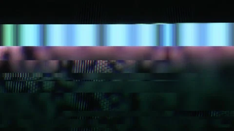 TV Screen with Digital Glitches and Pixel Distortion 動画素材 299666758