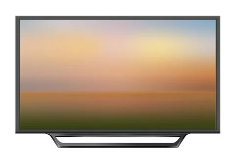 TV screen flat lcd led vector illustration 스톡 일러스트