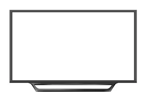 TV screen flat lcd led vector illustration Illustrazione stock