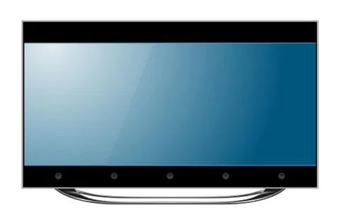 TV screen flat lcd led vector illustration Stock Illustration