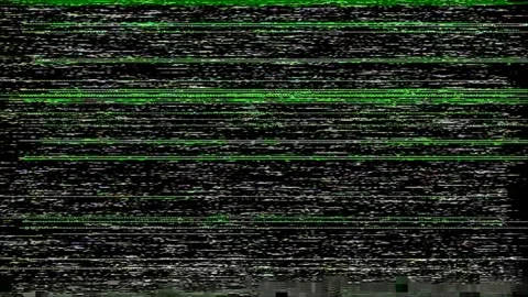 TV Screen Flickering with Static and Green Glitches Vídeos de archivo 278413422