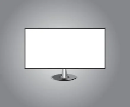 Tv screen hd isolated  background Stock Illustration