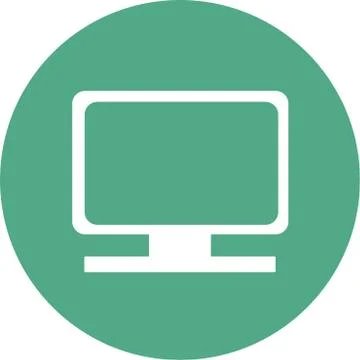 Tv screen icon Ilustración de archivo