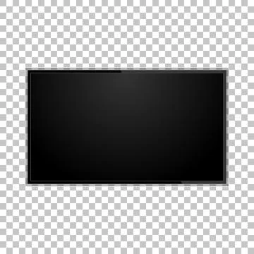 Tv screen on a isolated background, vector illustration Stock Illustration