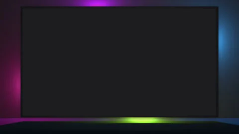 TV Screen With Moving Light Stock Footage 247782281