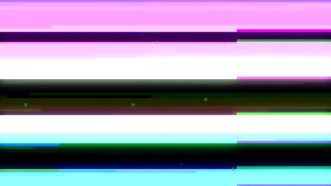 TV Screen Noise Effect of Flashing Bad Video Colour Low Resolution Pattern Stock Footage 143803461