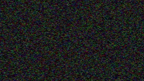 TV screen noise glitch effect. Noise on a old TV screen. glitch screen with V Stock Footage 320065298