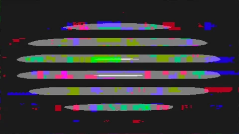 Tv Screen Noise Lines Colored Background Motion Stock Footage 123166468