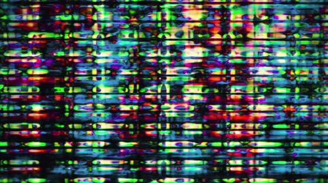 TV screen pixels flicker with motion - Video Flux 074 HD, 4K Stock Video Stock Footage 68748478