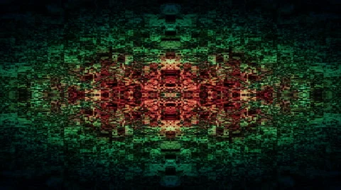 TV screen pixels fluctuate with color and video motion - Video Flux 034 HD, 4K Stock Footage 52919754
