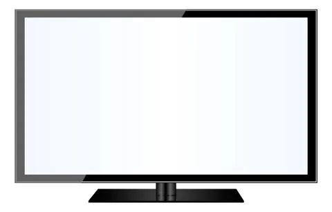 TV screen realistic vector illustration Stock Illustration