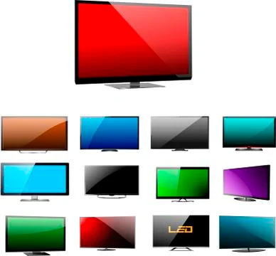 TV screen vector Illustrazione stock