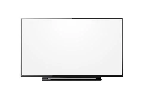 Tv screen on white Stock-Illustration