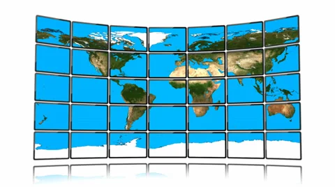 TV Screens Stock Footage 37666647