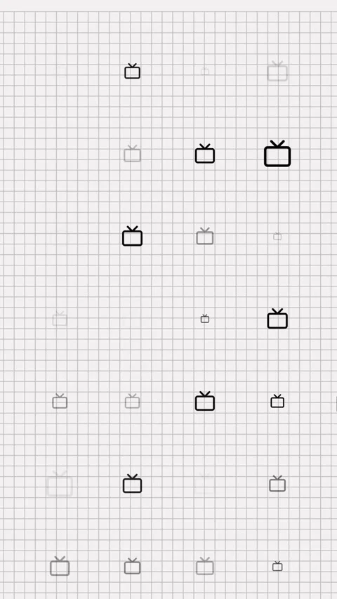 TV set animation loop. Seamless pattern background. small TV sets slowly blink Video stock 320958352