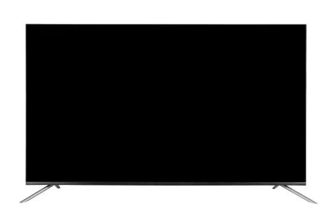 TV set on white background Stock Photos