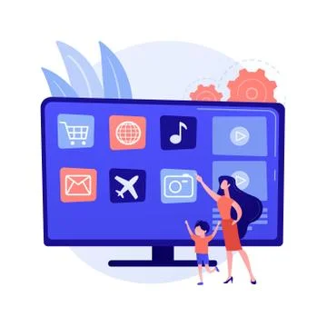 Tv shop vector concept metaphor Stock Illustration