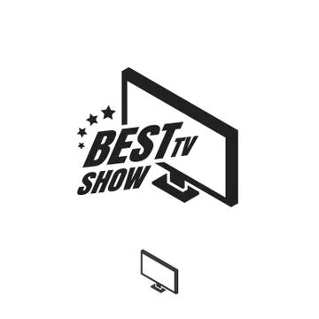 Tv show logo Illustrazione stock