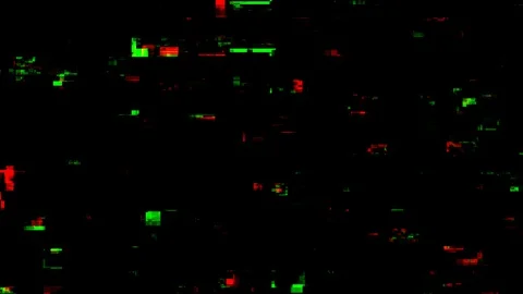 TV Signal Distorted Glitch Stock Footage 129943421