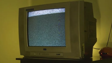 Tv signal is lost side view 4k stable short Video stock 252213067