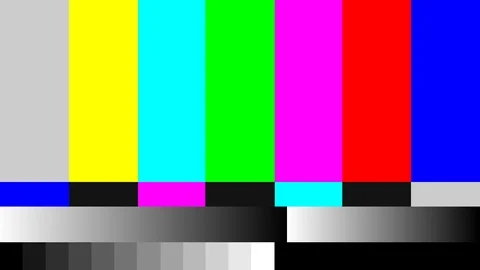 TV signal pattern for test purposes Stock Footage 93657849