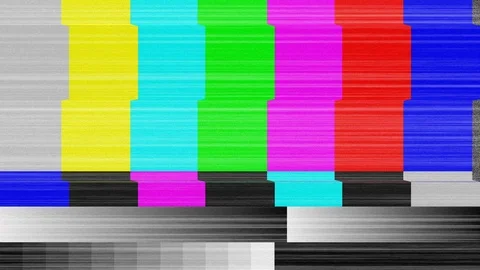 TV signal pattern for test purposes Stock Footage 93657921