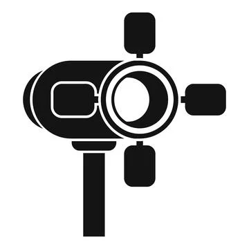 Tv spot light icon, simple style 스톡 일러스트