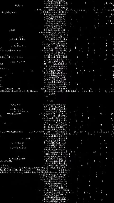 TV Static Interference Loop Vertical Stock Footage 331076016