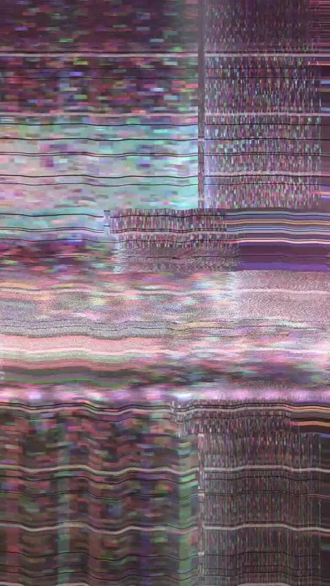 TV Static Interference Loop Vertical Video stock 331076967
