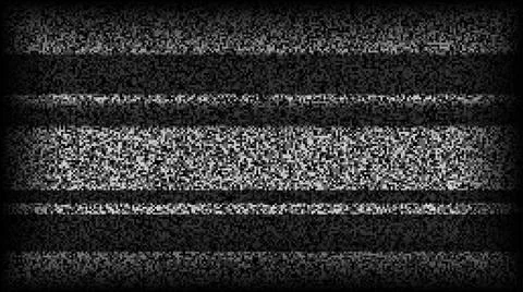 TV static noise background. Glitch pixelated television screen. Lost or bad TV Stock Illustration
