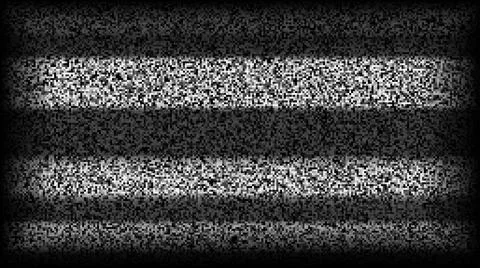 TV static noise background. Glitch pixel television screen. Lost or bad TV Stock Illustration