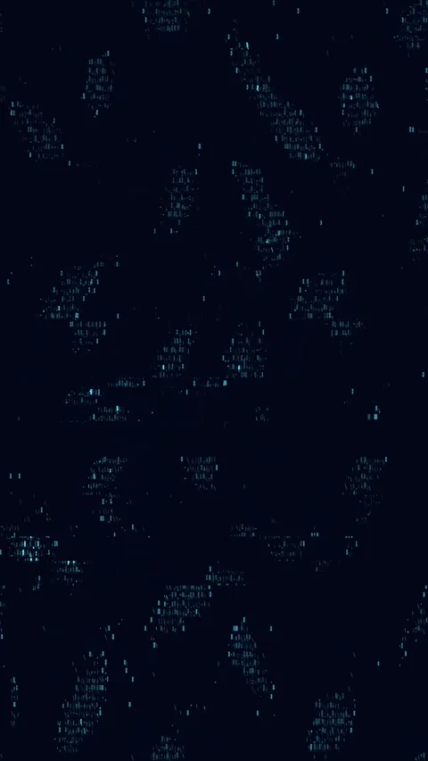 TV Static Noise Background Vertical Stock Footage 331077605