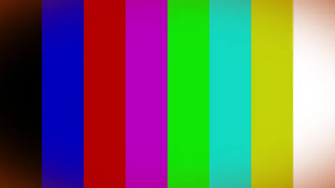 TV Static Noise Color Bars Bad Signal Stock Footage 293918285