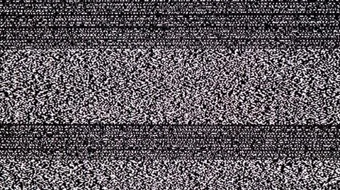 TV Static Noise Glitch Effect Foto stock