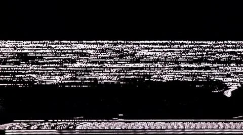 TV Static Noise Glitch Effect 写真素材