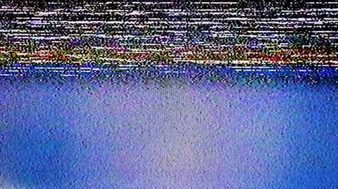 TV Static Noise Glitch Effect 스톡 사진