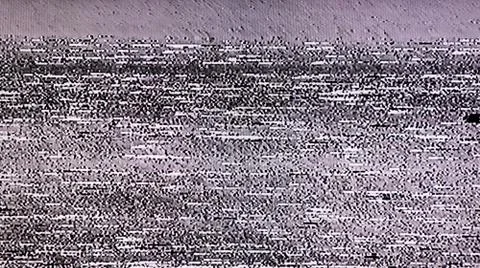 TV Static Noise Glitch Effect 写真素材