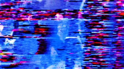TV Static Noise Glitch Effect Foto stock