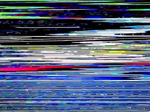 TV Static Noise Glitch Effect – Original Photo from a vintage Television Stock Photos