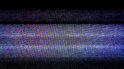 TV Static Noise Glitch Effect – Original Photo from a vintage Television Stock Photos
