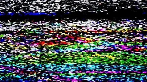TV Static Noise Glitch Effect – Original Photo from a vintage Television 写真素材